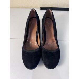 Vionic Natalie Tortoise Block Heel Pumps Women 10 Wide Suede Career Office